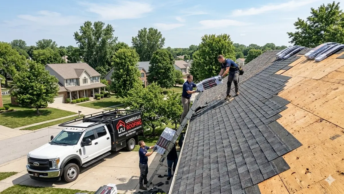 Completed roof project in starke FL